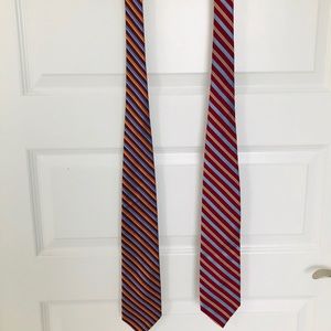 Burgundy and red ties